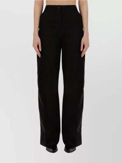 OUR LEGACY ALLOY WIDE LEG TROUSERS WITH SIDE POCKETS