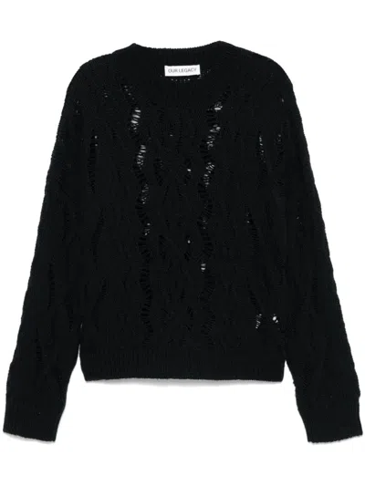 OUR LEGACY CABLE KNIT SWEATER