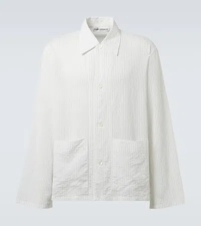 OUR LEGACY HAVEN STRIPED OVERSHIRT