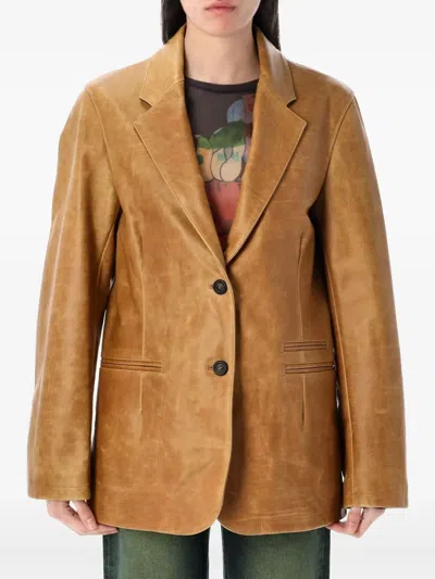 OUR LEGACY LEATHER BLAZER