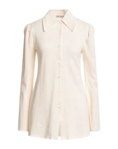 OUR LEGACY OUR LEGACY WOMAN SHIRT BEIGE SIZE 6 COTTON
