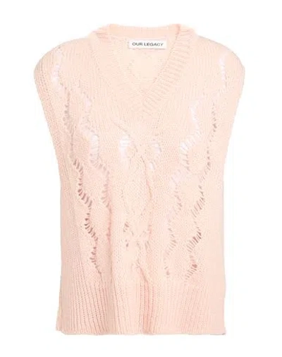 OUR LEGACY OUR LEGACY WOMAN SWEATER BLUSH SIZE 10 WOOL
