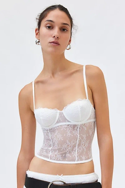 OUT FROM UNDER ADRIANA UNDERWIRE CAMI IN WHITE, WOMEN'S AT URBAN OUTFITTERS