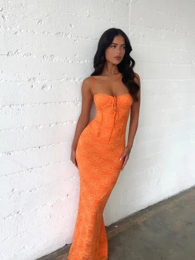 OUTCAST ASHBY MAXI DRESS ORANGE