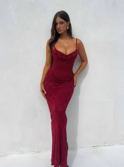 OUTCAST DYLAN MAXI DRESS RED