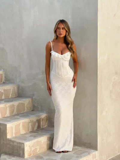 OUTCAST DYLAN MAXI DRESS WHITE