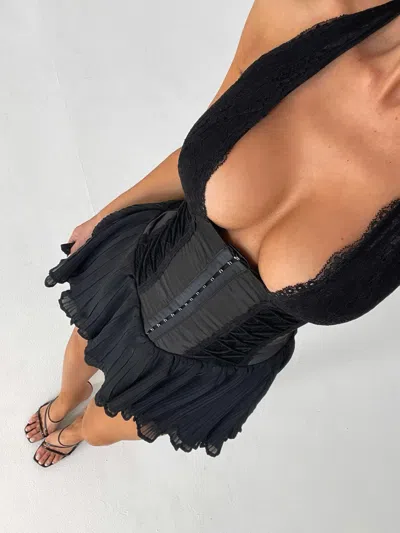 OUTCAST MON AMOUR MINI DRESS BLACK