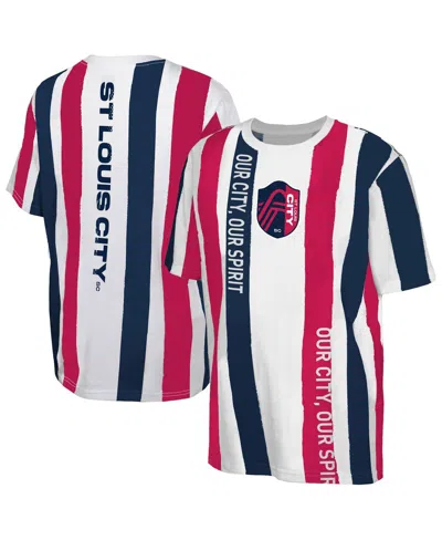 OUTERSTUFF BIG BOYS AND GIRLS WHITE ST. LOUIS CITY SC HIGH STEPPING T-SHIRT