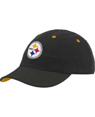 OUTERSTUFF INFANT BOYS AND GIRLS BLACK PITTSBURGH STEELERS TEAM SLOUCH FLEX HAT