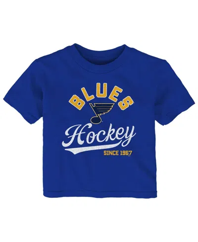 OUTERSTUFF INFANT BOYS AND GIRLS BLUE ST. LOUIS BLUES TAKE THE LEAD T-SHIRT