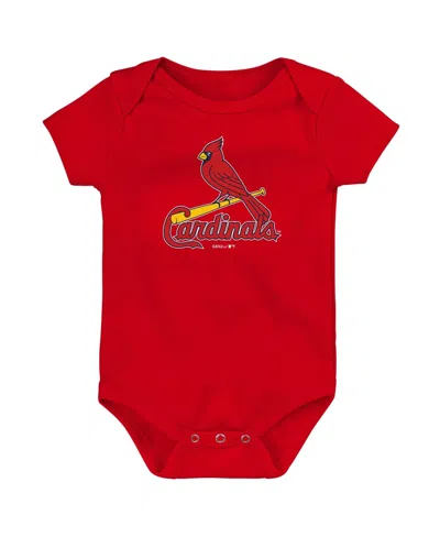 OUTERSTUFF NEWBORN AND INFANT BOYS AND GIRLS RED ST. LOUIS CARDINALS PRIMARY TEAM LOGO BODYSUIT