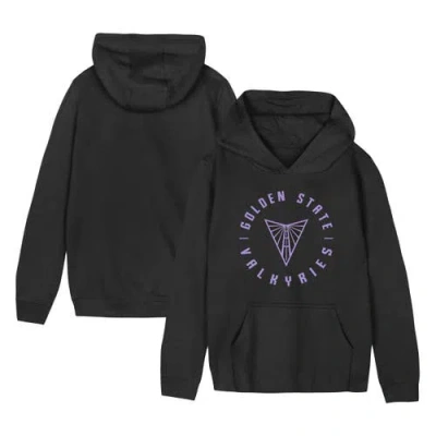 OUTERSTUFF OUTERSTUFF PRESCHOOL BLACK GOLDEN STATE VALKYRIES CIRCLE PULLOVER HOODIE