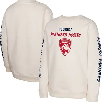 OUTERSTUFF OUTERSTUFF YOUTH CREAM FLORIDA PANTHERS STAR POWER PULLOVER SWEATSHIRT
