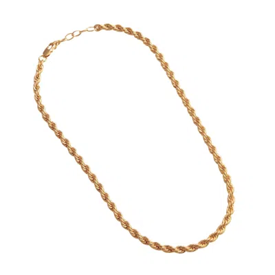 OUTOFOFFICE WOMEN'S CLASSIC GOLD ROPE CHAIN NECKLACE