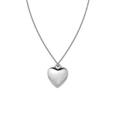 OUTOFOFFICE WOMEN'S STERLING SILVER HEART CHARM NECKLACE