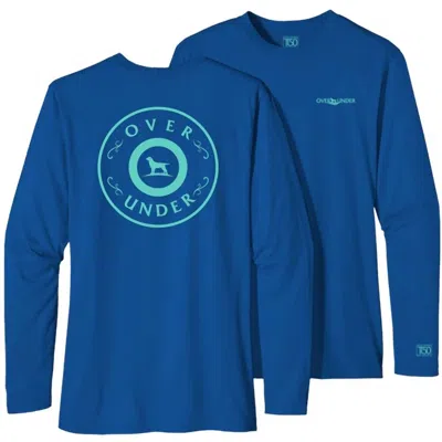 OVER UNDER MEN'S TIDAL TECH SHOT LONG SLEEVE TEE IN ROYAL