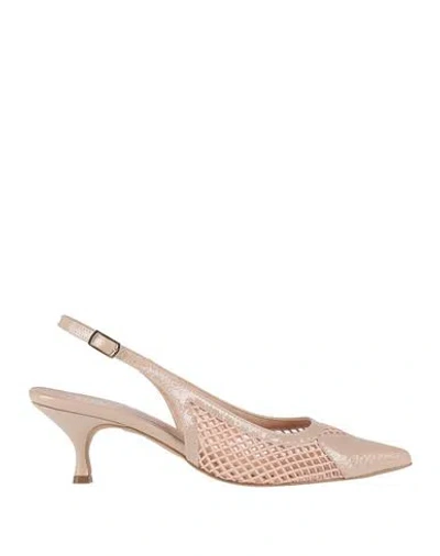 OVYÈ OVYÉ WOMAN PUMPS BLUSH SIZE 8 TEXTILE FIBERS