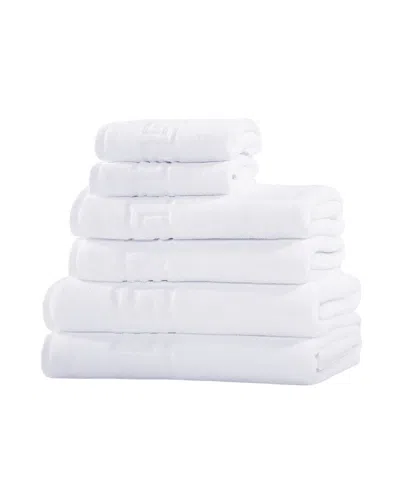 OZAN PREMIUM HOME MILOS GREEK KEY 100% TURKISH COTTON 6-PC. BATH TOWEL SETS