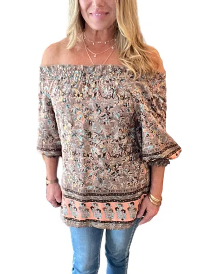 PAANI OFF THE SHOULDER TOP IN MULTI