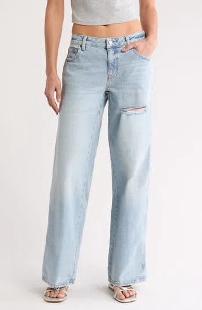 PACSUN PACSUN VISTA LOW RISE RIPPED BAGGY WIDE LEG JEANS