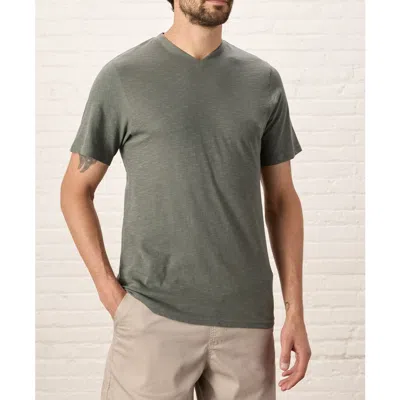 PACT PACT ORGANIC COTTON FEATHERWEIGHT SLUB V-NECK TEE