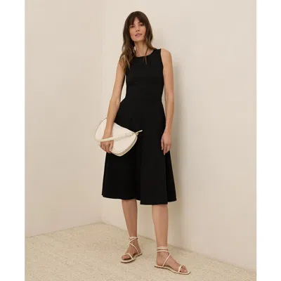 PACT PACT ORGANIC COTTON FIT & FLARE KEYHOLE BACK DRESS