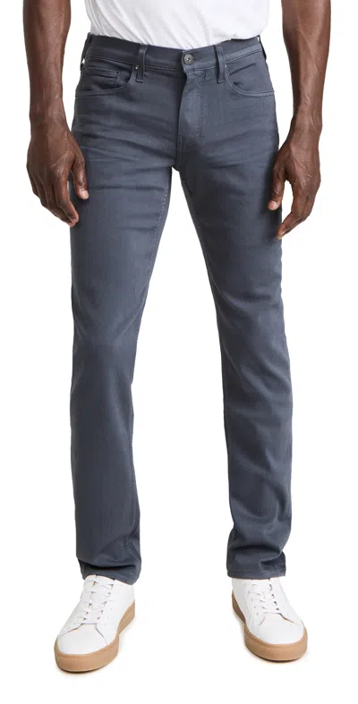 PAIGE FEDERAL TRANSCEND SLIM STRAIGHT JEANS PEWTER STONE