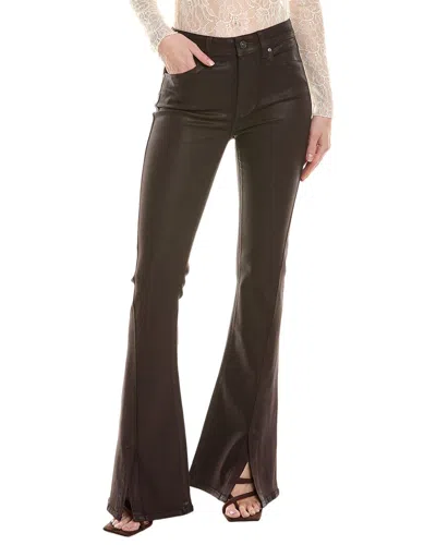 PAIGE PAIGE HIGH-RISE LOU LOU BLACK CHERRY FLARE LEG JEAN