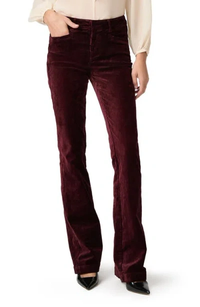 PAIGE PAIGE LAUREL CANYON HIGH WAIST BOOTCUT VELVET PANTS