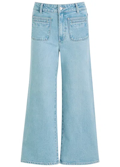 PAIGE PAIGE SASHA CROPPED WIDE-LEG JEANS