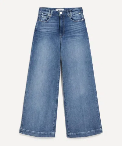 PAIGE PAIGE WOMEN'S HARPER 30' WIDE LEG JEANS IN TIMBRE