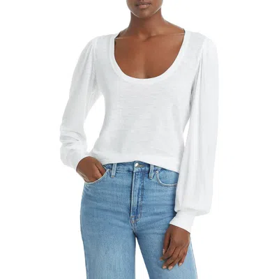 PAIGE WOMENS SCOOPNECK PUFF SLEEVES T-SHIRT