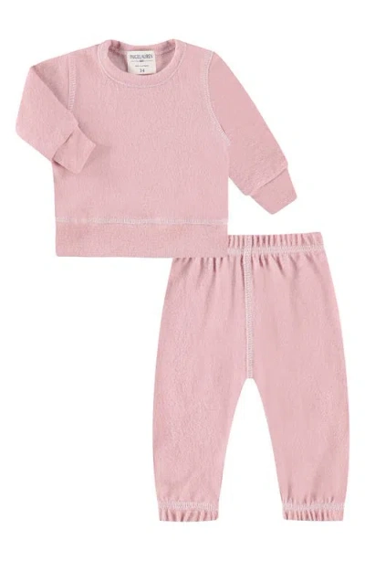 PAIGELAUREN PAIGELAUREN HACCI LONG SLEEVE TOP & PANTS LOUNGE SET