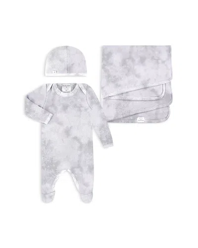 PAIGELAUREN UNISEX WELCOME HOME MARBLE PRINT 3 PIECE GIFT SET - BABY