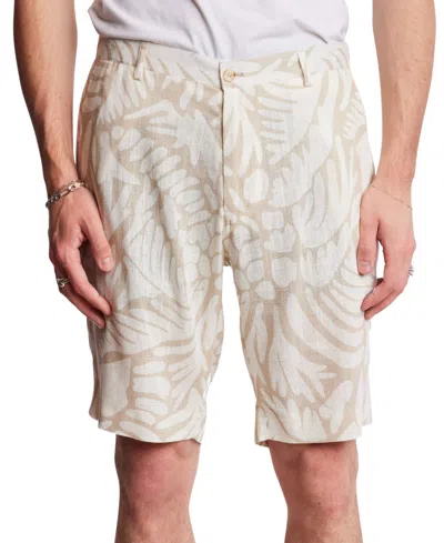 PAISLEY & GRAY MEN'S FELIX SLIM FIT ABSTRACT PRINT 8-1/2" SHORTS