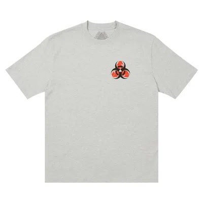 PALACE PALACE BIO HAZARD T-SHIRT 'GREY MARL'