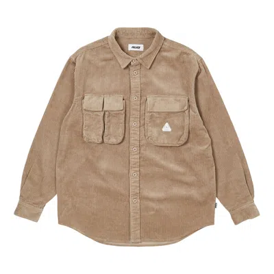 PALACE PALACE CARGO CORD SHIRT 'STONE'