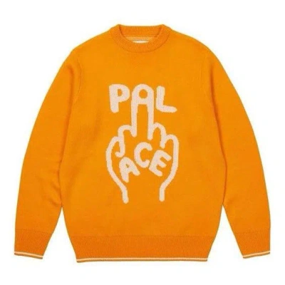 PALACE Palace Finger Up Knit Sweater 'Orange'