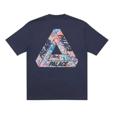 PALACE Palace FW21 Tri-Sticker Pack Logo T-Shirt 'Navy'