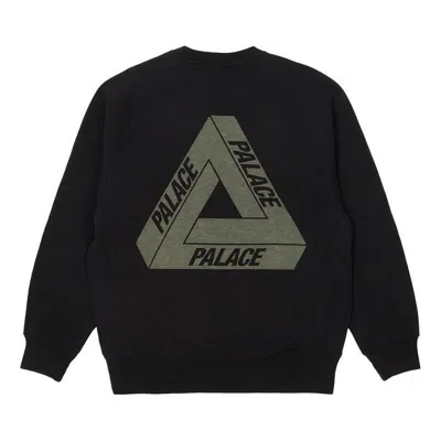 PALACE Palace FW22 Tri-Ferg Slub Crew Sweater 'Black'