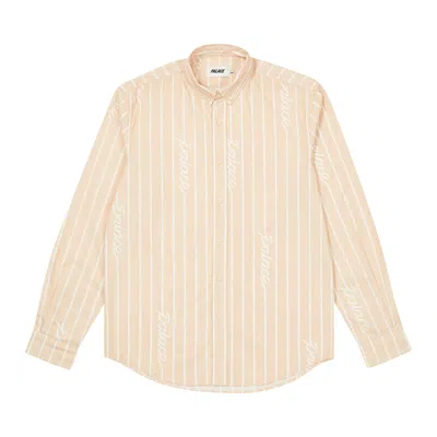 PALACE PALACE HAND STRIPE SHIRT 'TAN'