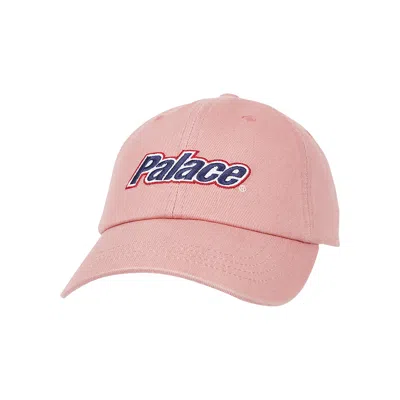PALACE PALACE LOWERCASE WASHED DENIM 6 PANEL 'PINK'