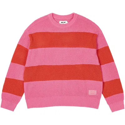 PALACE PALACE OPEN STRIPE KNIT 'PINK/ORANGE'