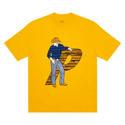 PALACE PALACE SADDLE UP T-SHIRT 'YELLOW'