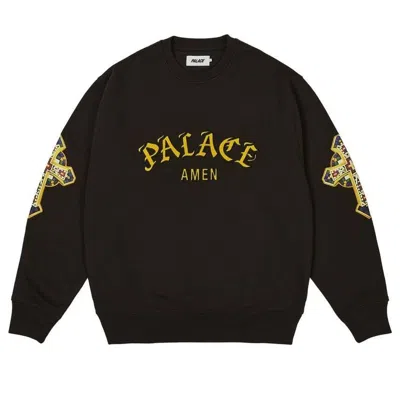 PALACE Palace Saints Crewneck Sweatshirt 'Black'