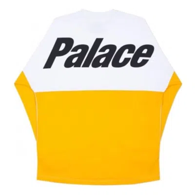 PALACE Palace Splitter Longsleeve T-shirt 'Yellow White'
