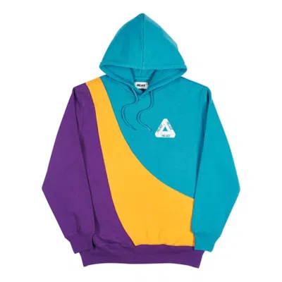 PALACE PALACE Sweeper Hood Teal/Gold/Purple Colorblock Unisex