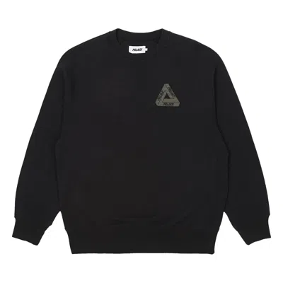 PALACE PALACE TRI-FERG SLUB CREW 'BLACK'