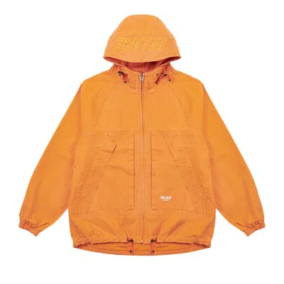 PALACE PALACE WASHED COTTON HOODED JACKET 'ORANGE'