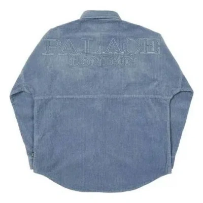 PALACE Palace Washed Drop Shoulder Cord Shirt FW21 'Blue'